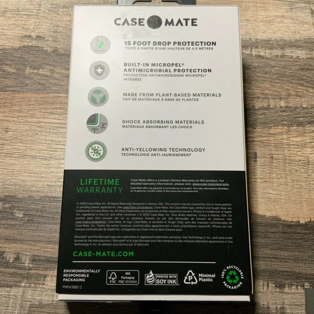 Casemate Tough Clear plus iPhone 12 Pro 6.1’’